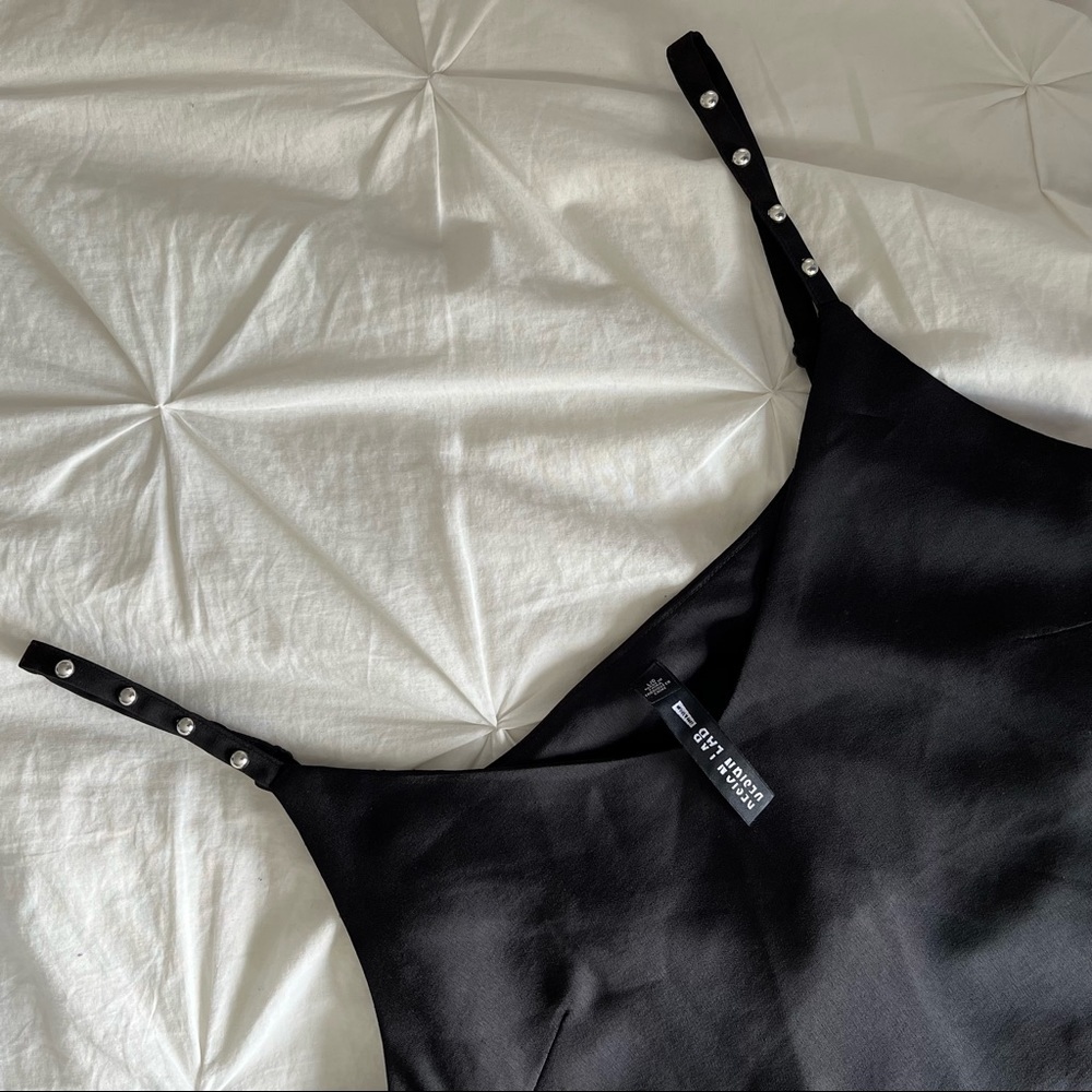 Design Lab Satin Shift Dress (L)